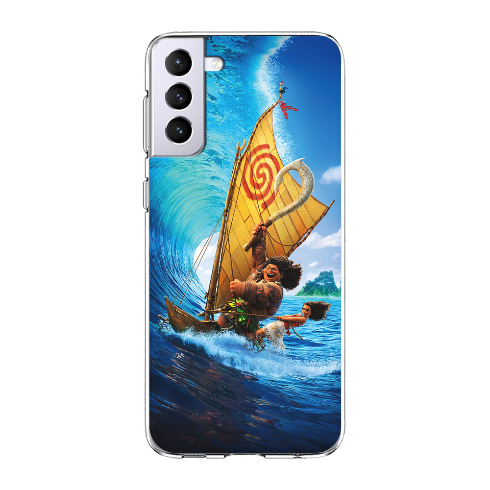 Moana Sailing on The Sea Samsung Galaxy S23 Case-Phone Case-Clear Soft Case-Altracase