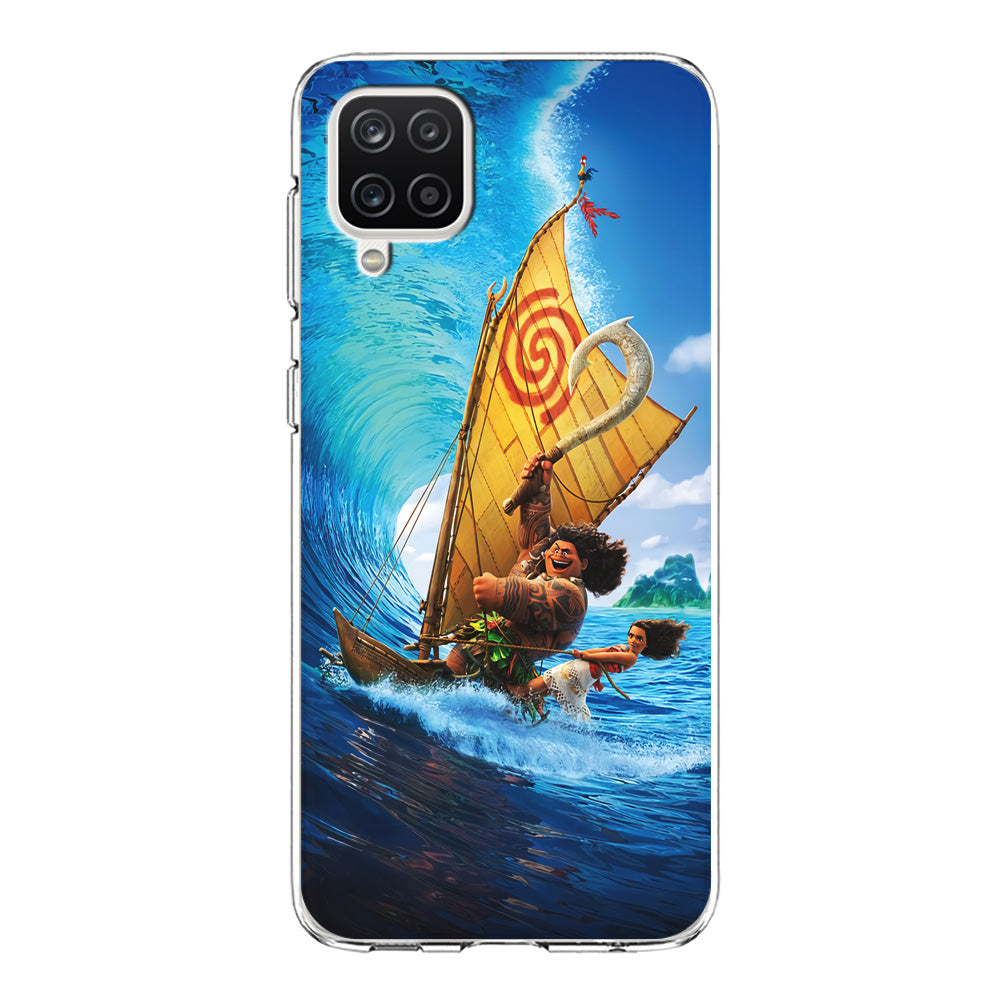 Moana Sailing on The Sea Samsung Galaxy A12 Case-Phone Case-Clear Soft Case-Altracase