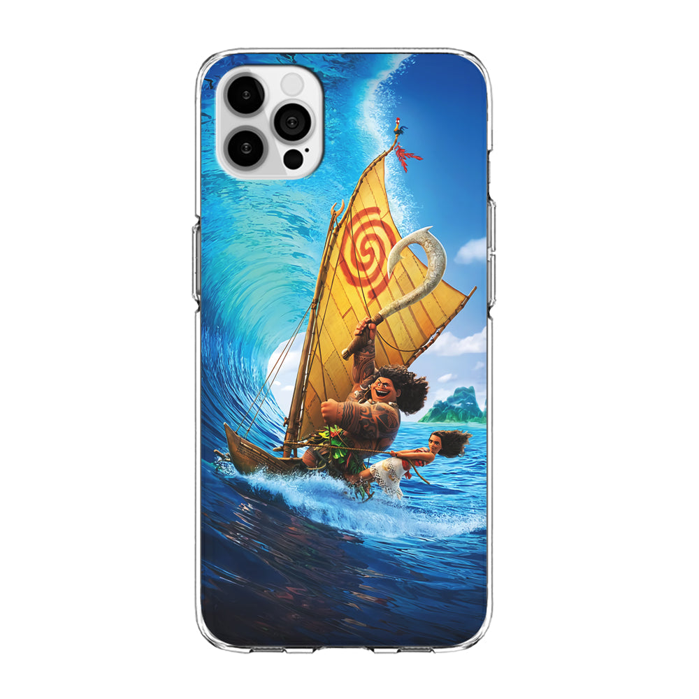 Moana Sailing on The Sea iPhone 14 Pro Case-Phone Case-Clear Soft Case-Altracase