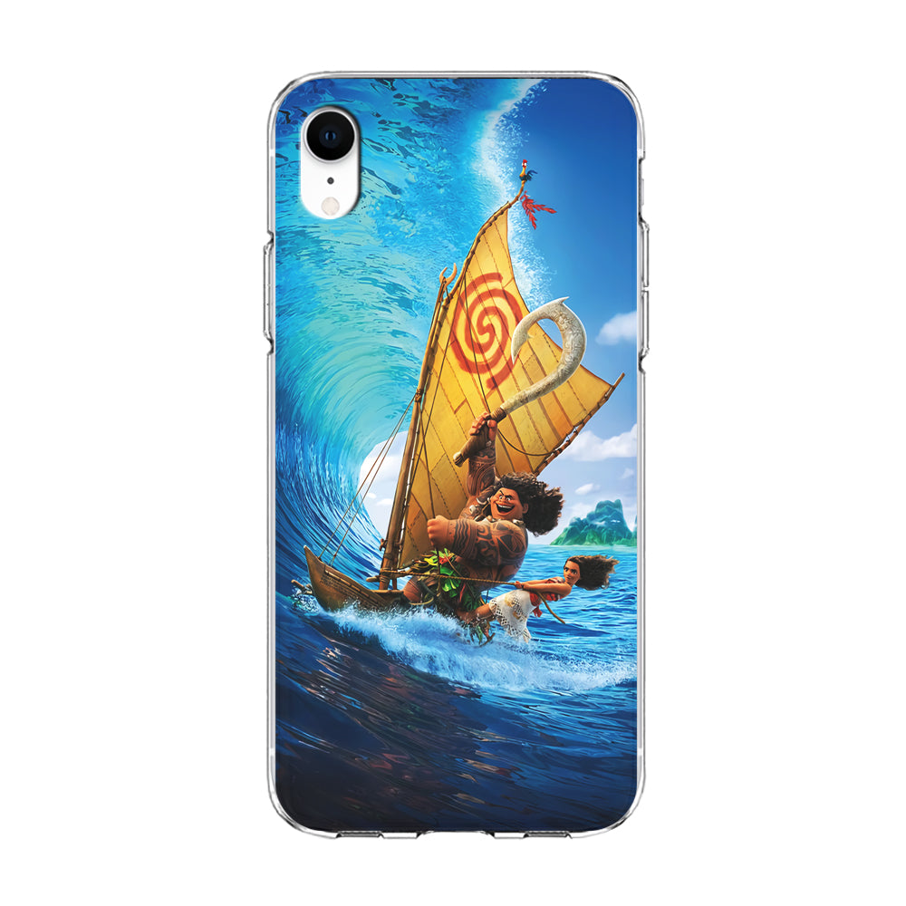 Moana Sailing on The Sea iPhone XR Case-Phone Case-Clear Soft Case-Altracase