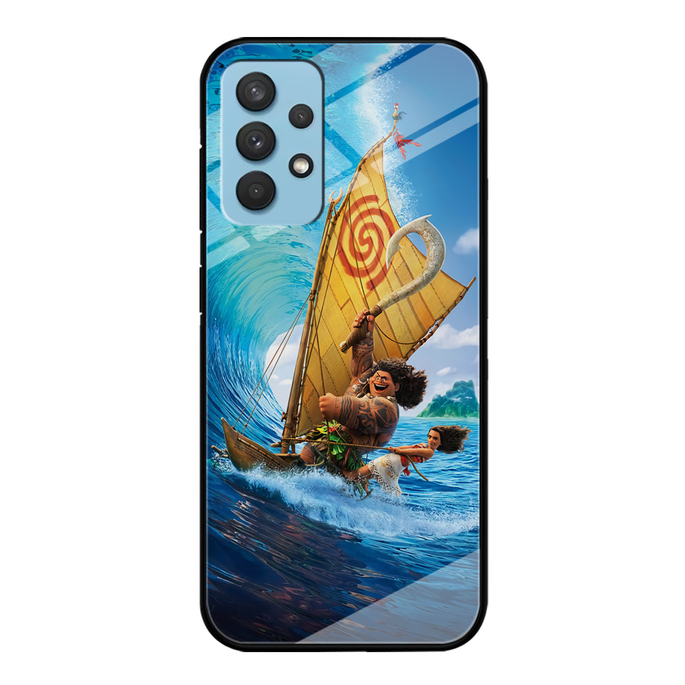 Moana Sailing on The Sea Samsung Galaxy A32 Case-Phone Case-Tempered Glass Case-Altracase