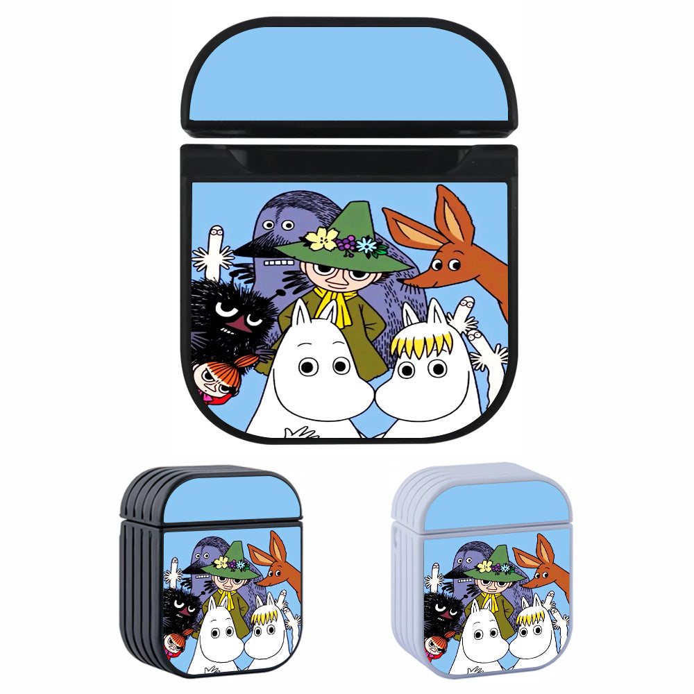 Moomins and Friends Cartoon Hard Plastic Case Cover For Apple Airpods-AirPod Case-Altracase