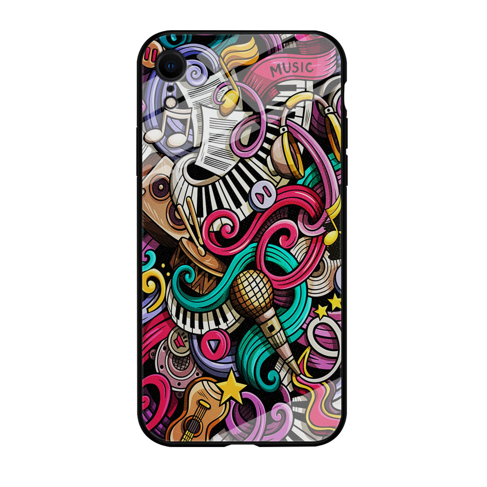 Music Doodle Art iPhone XR Case-Phone Case-Tempered Glass Case-Altracase