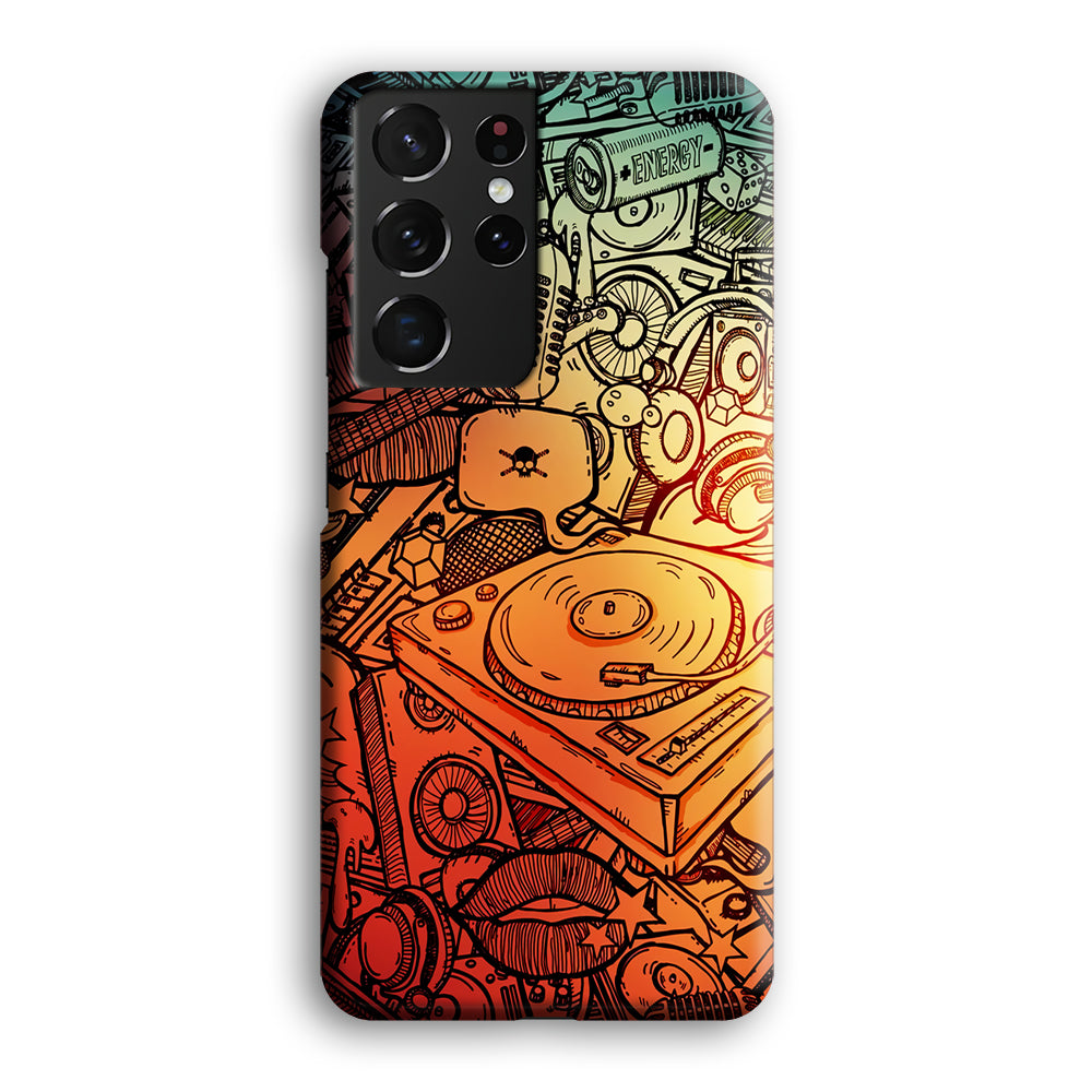 Music Graffiti Art Samsung Galaxy S21 Ultra Case-Phone Case-3D Case-Altracase