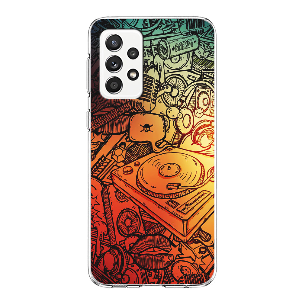 Music Graffiti Art Samsung Galaxy A52 Case-Phone Case-Clear Soft Case-Altracase