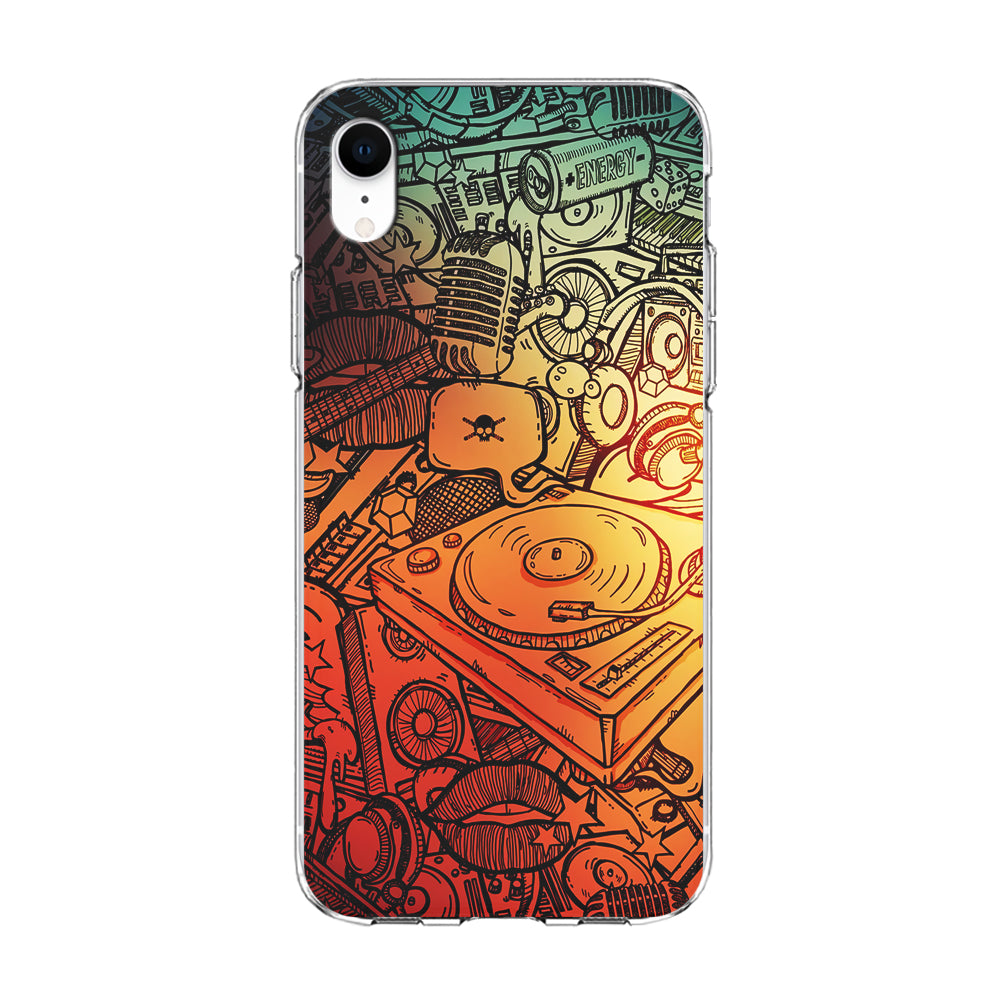 Music Graffiti Art iPhone XR Case-Phone Case-Clear Soft Case-Altracase