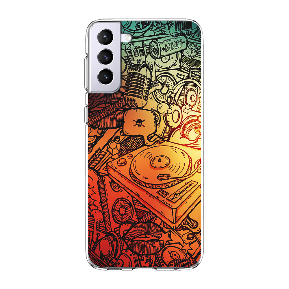 Music Graffiti Art Samsung Galaxy S24 Case-Phone Case-Clear Soft Case-Altracase