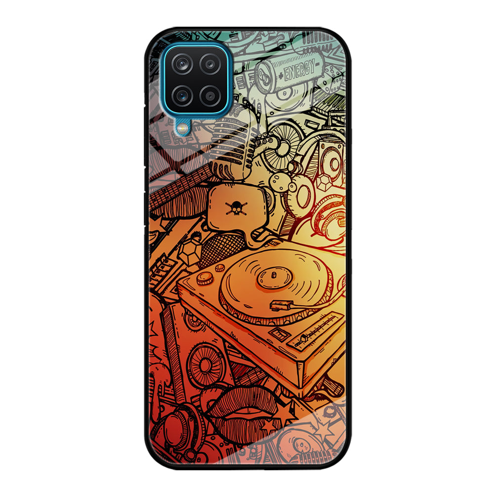 Music Graffiti Art Samsung Galaxy A12 Case-Phone Case-Tempered Glass Case-Altracase