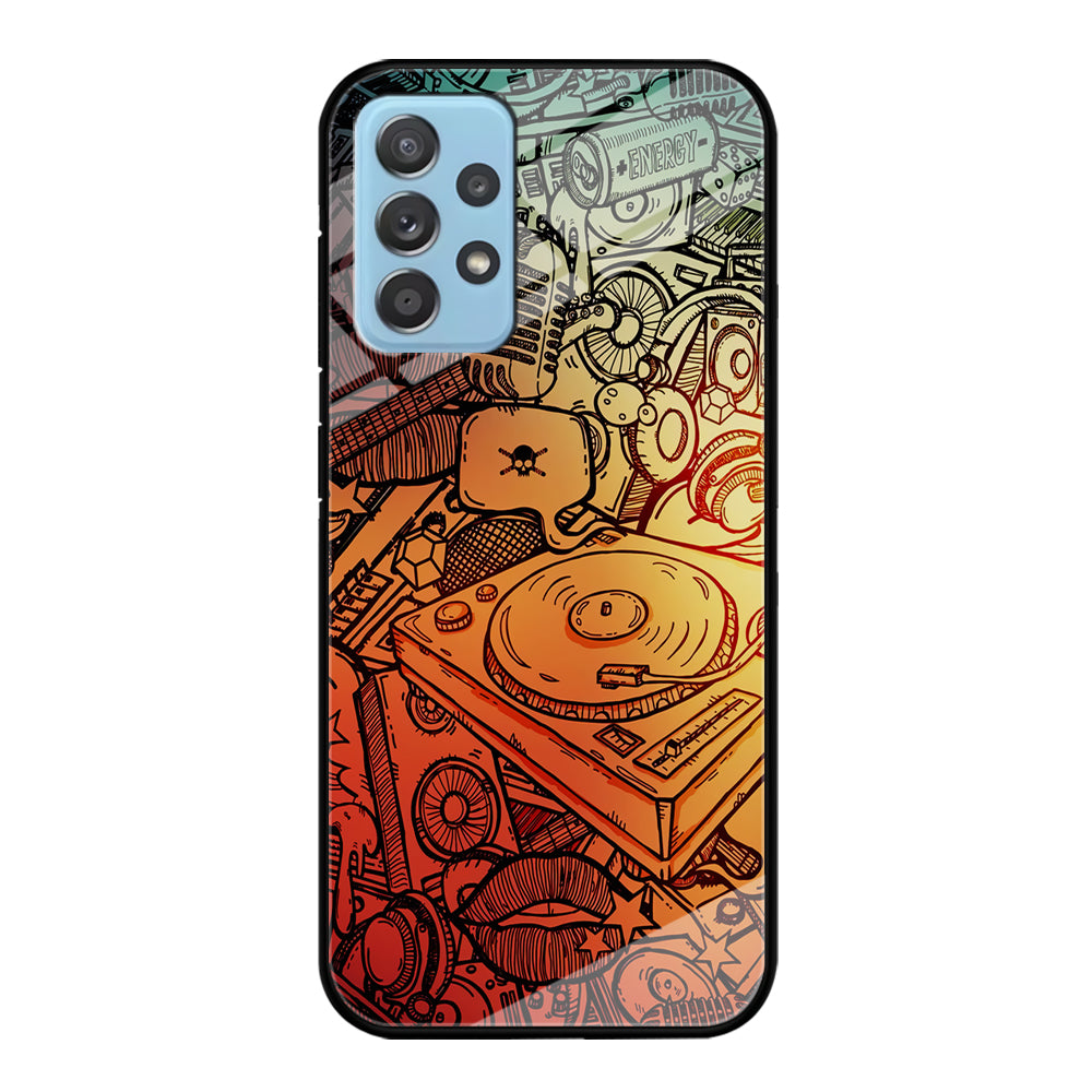 Music Graffiti Art Samsung Galaxy A52 Case-Phone Case-Tempered Glass Case-Altracase