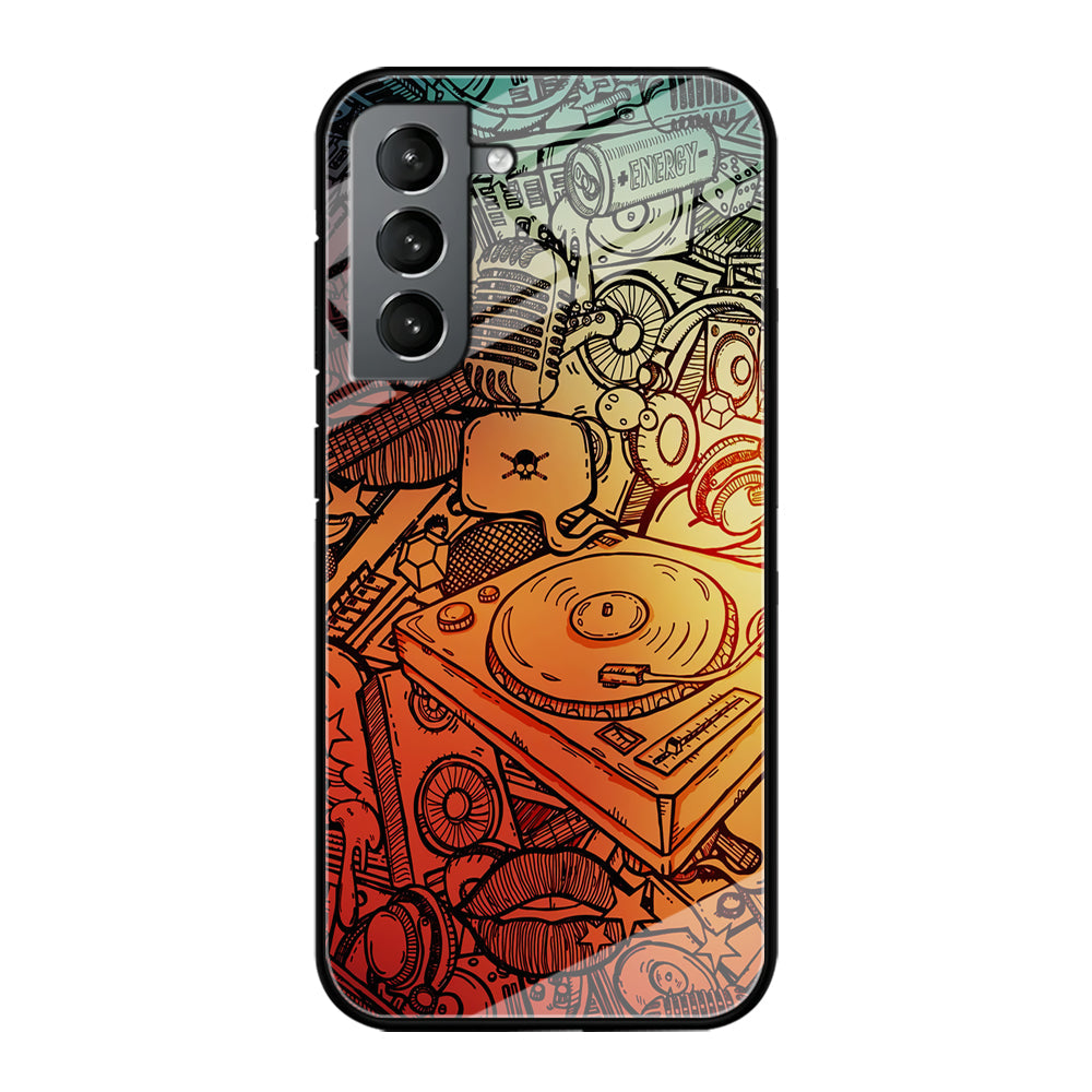 Music Graffiti Art Samsung Galaxy S22 Case-Phone Case-Tempered Glass Case-Altracase