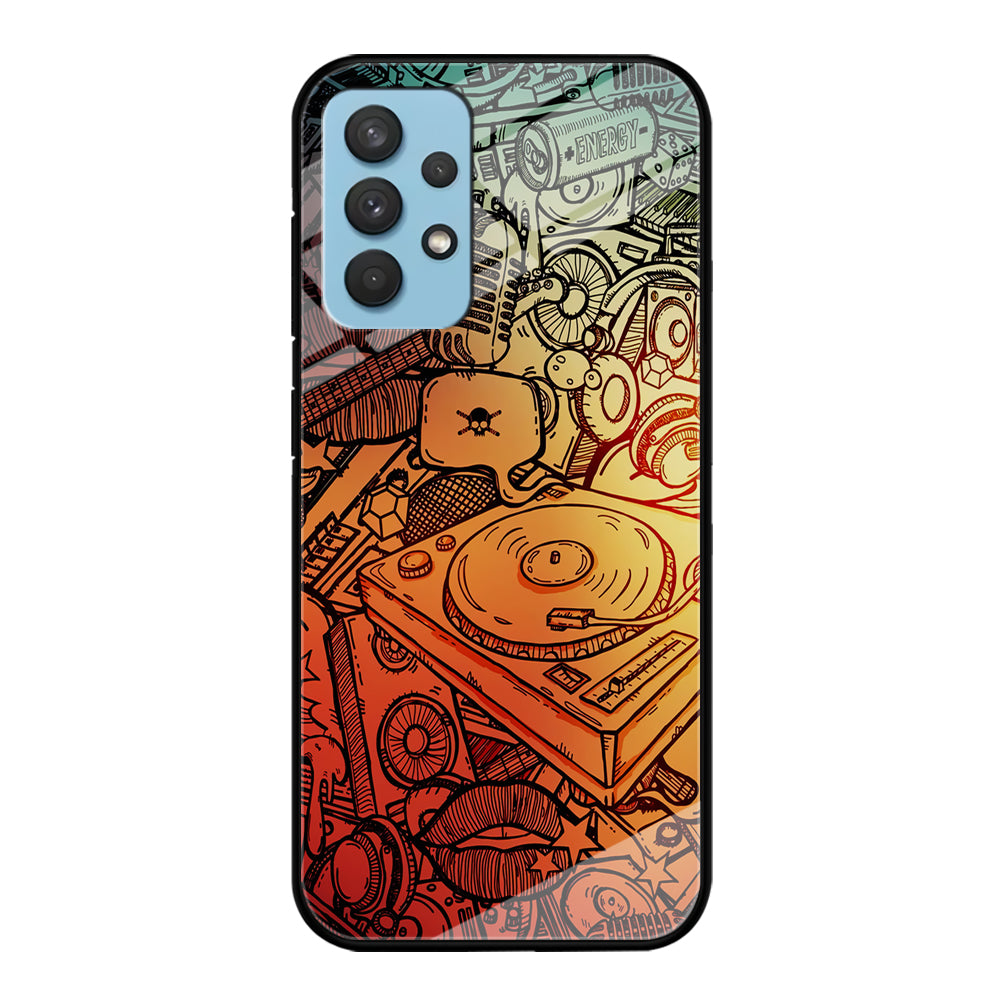 Music Graffiti Art Samsung Galaxy A32 Case-Phone Case-Tempered Glass Case-Altracase