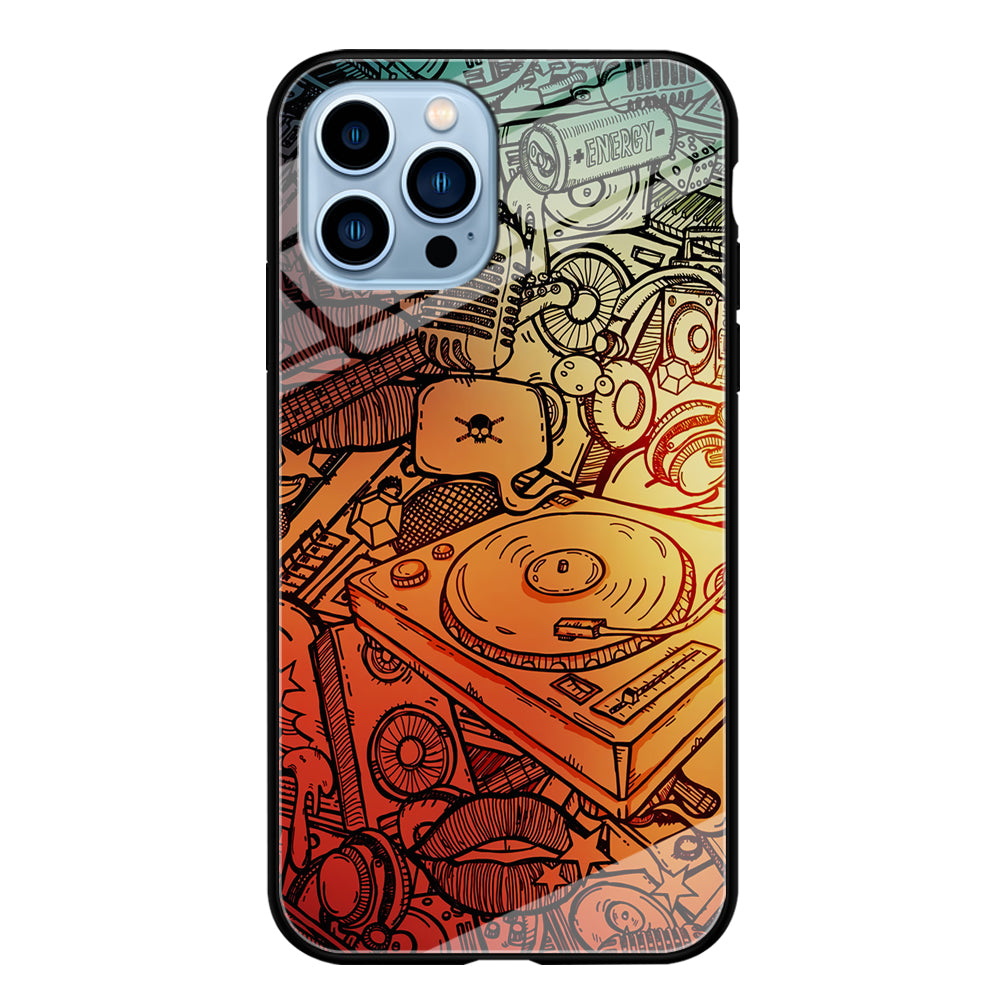 Music Graffiti Art iPhone 14 Pro Case-Phone Case-Tempered Glass Case-Altracase
