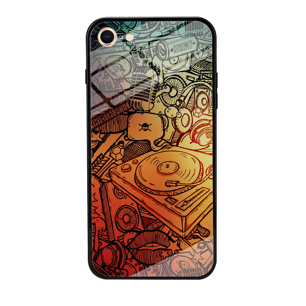 Music Graffiti Art iPhone SE 3 2022 Case-Phone Case-Tempered Glass Case-Altracase