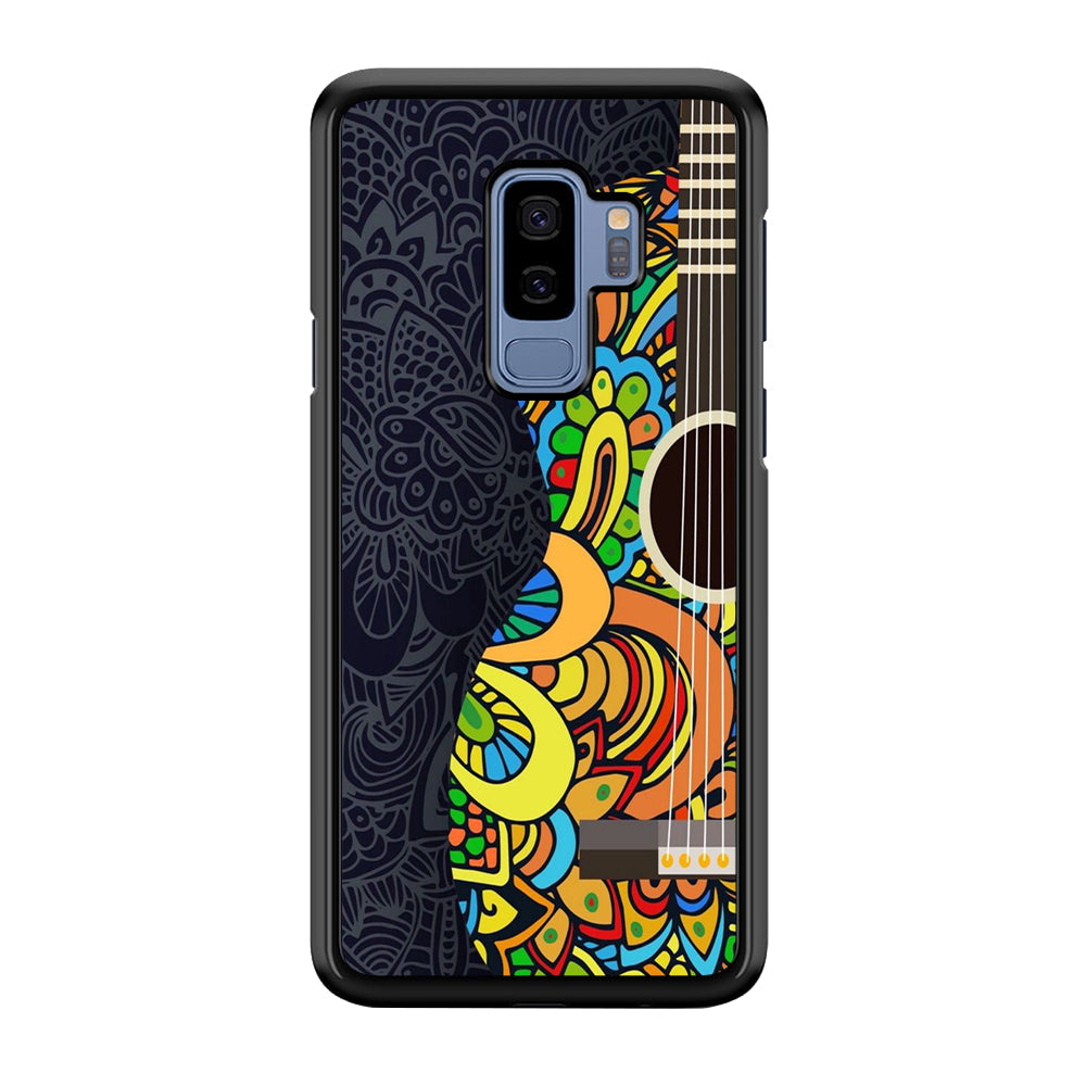 Music Guitar Art 001 Samsung Galaxy S9 Plus Case-Phone Case-Rubber Black (2D Case)-Altracase