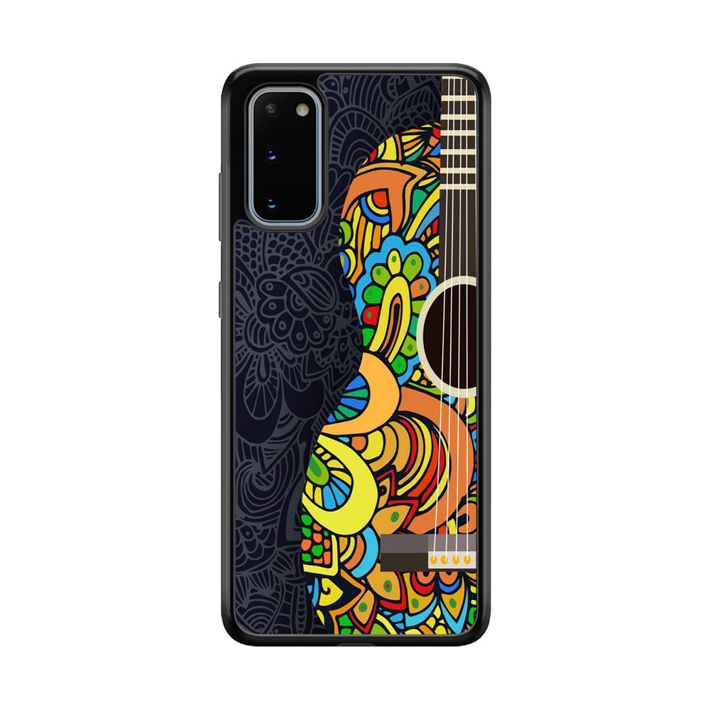Music Guitar Art 001 Samsung Galaxy S20 Case-Phone Case-Rubber Black (2D Case)-Altracase