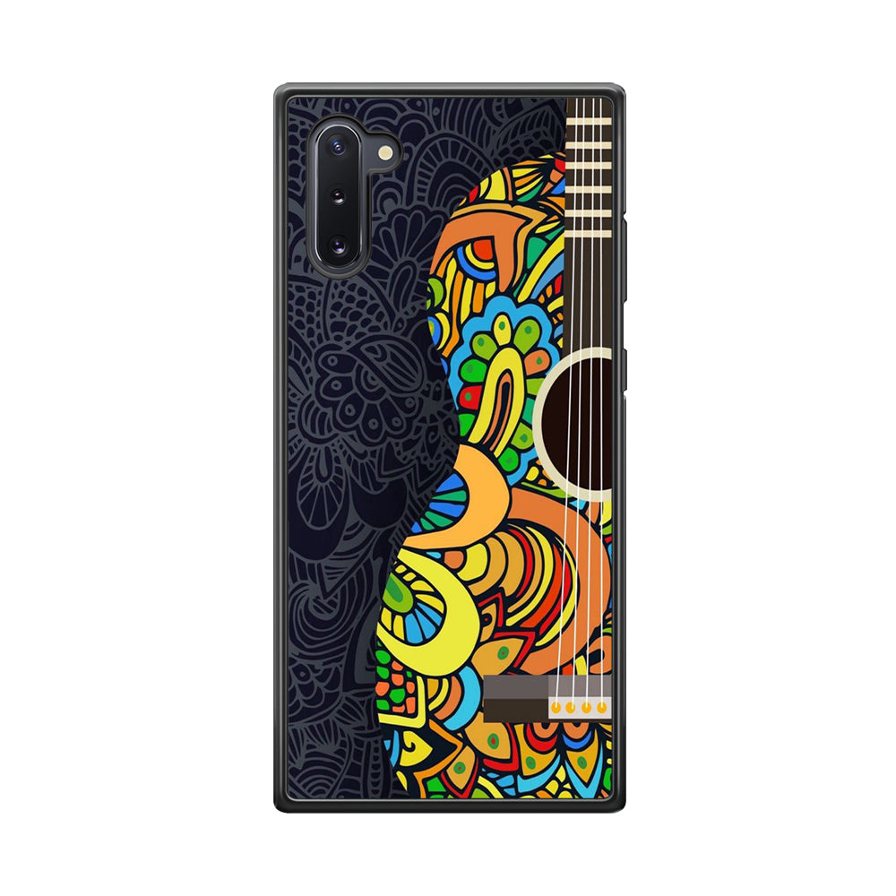 Music Guitar Art 001 Samsung Galaxy Note 10 Case-Phone Case-Rubber Black (2D Case)-Altracase