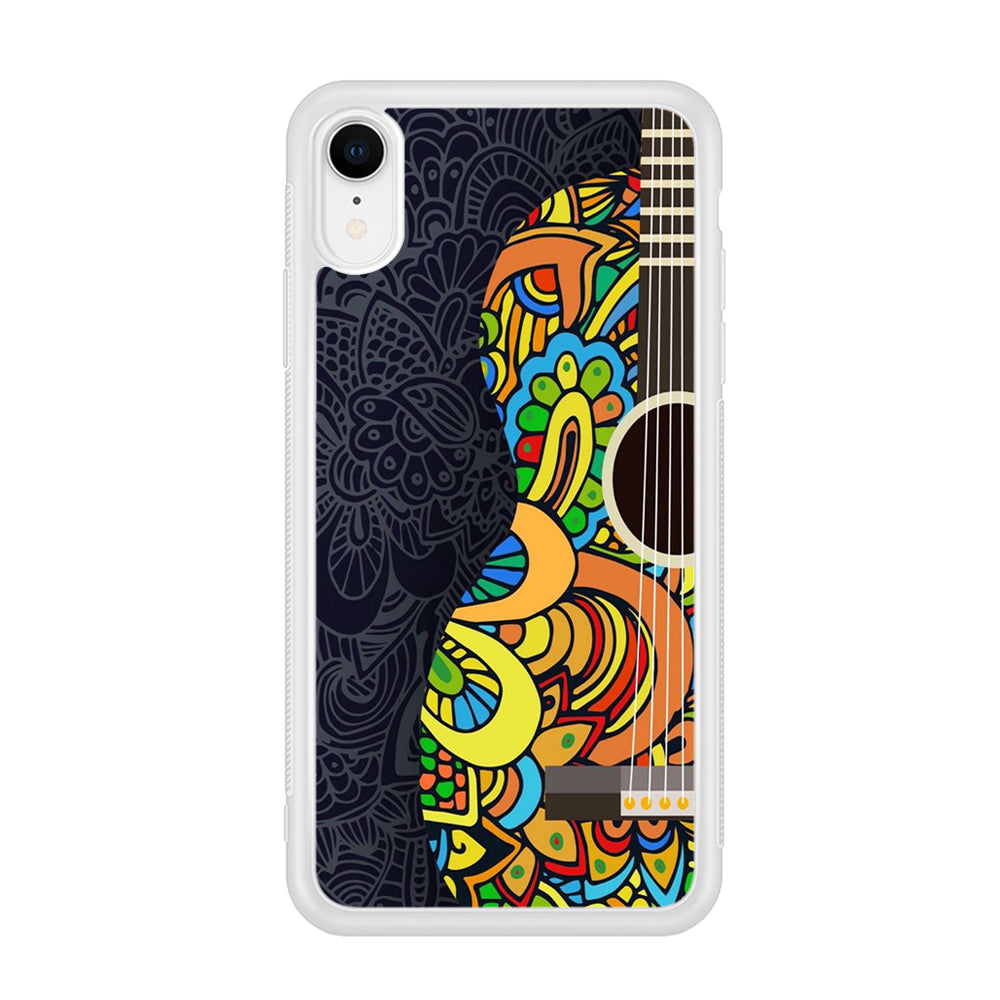 Music Guitar Art 001 iPhone XR Case-Phone Case-Rubber White (2D Case)-Altracase