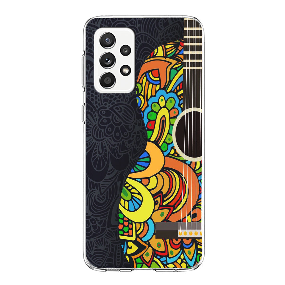 Music Guitar Art 001 Samsung Galaxy A72 Case-Phone Case-Clear Soft Case-Altracase