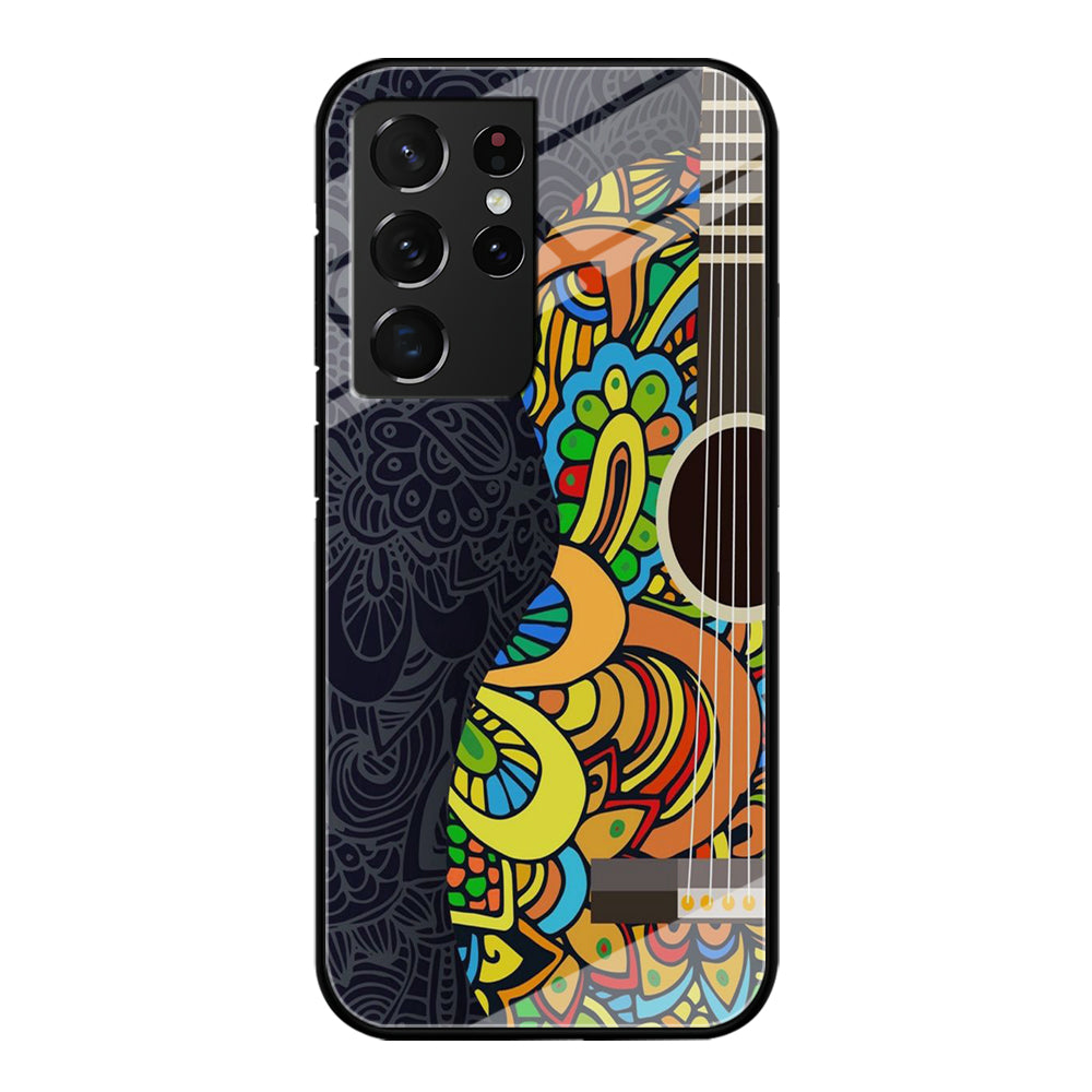 Music Guitar Art 001 Samsung Galaxy S21 Ultra Case-Phone Case-Tempered Glass Case-Altracase