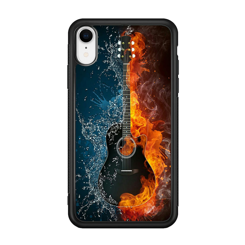 Music Guitar Art 002 iPhone XR Case-Phone Case-Rubber Black (2D Case)-Altracase