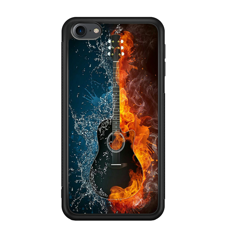 Music Guitar Art 002 iPod Touch 6 Case-Phone Case-Rubber White (2D Case)-Altracase