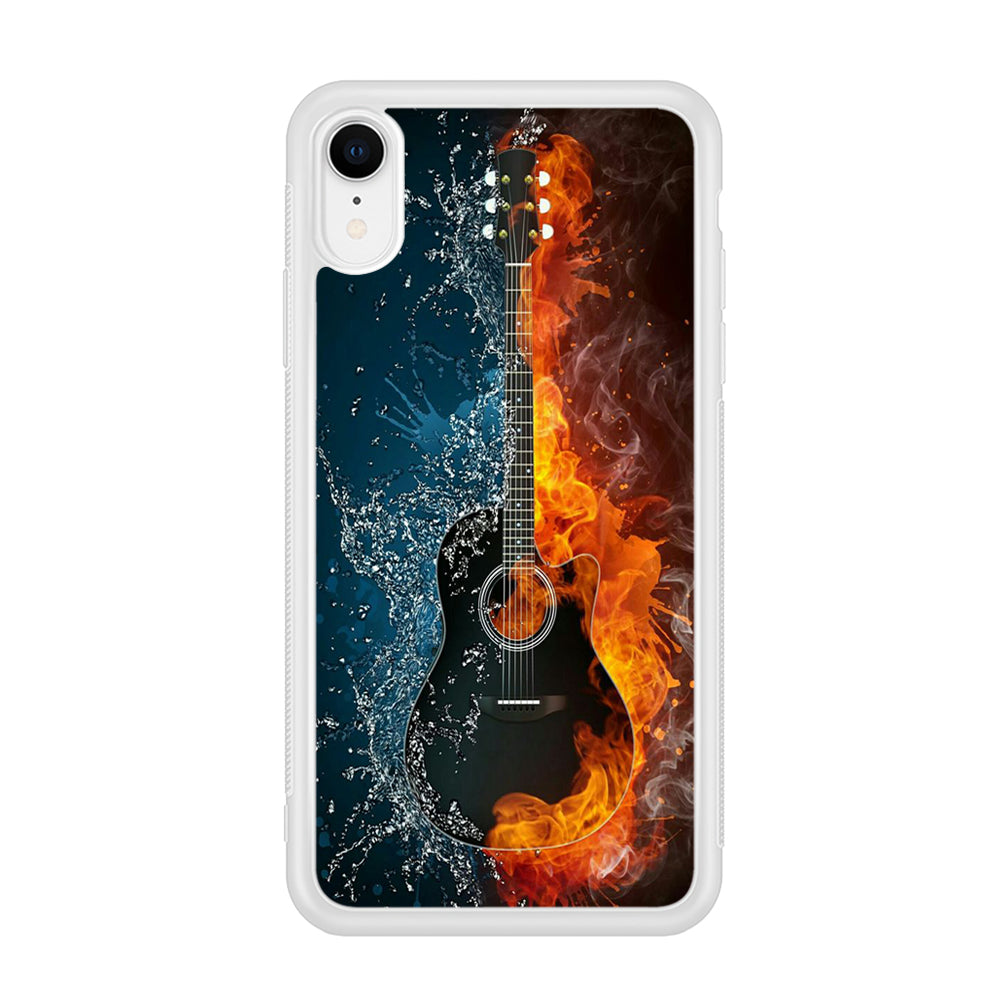 Music Guitar Art 002 iPhone XR Case-Phone Case-Rubber White (2D Case)-Altracase