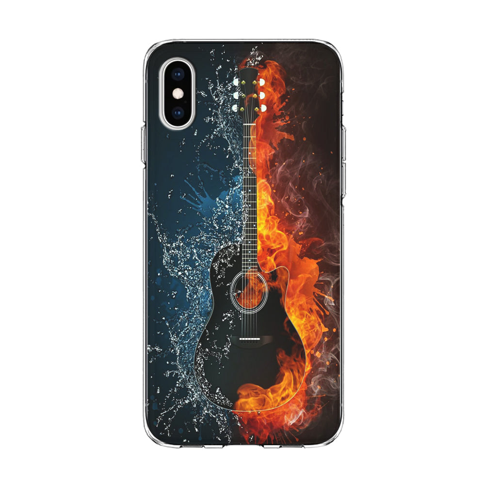 Music Guitar Art 002 iPhone Xs Case-Phone Case-Clear Soft Case-Altracase
