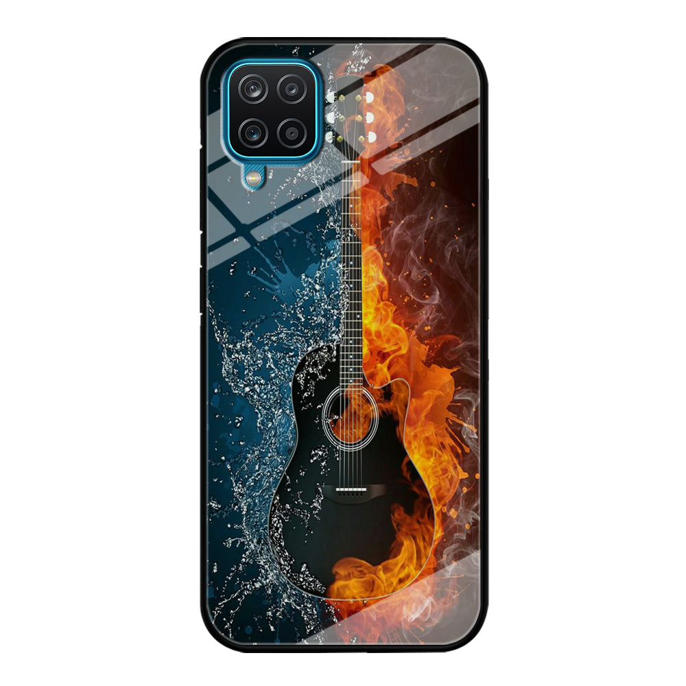 Music Guitar Art 002 Samsung Galaxy A12 Case-Phone Case-Tempered Glass Case-Altracase