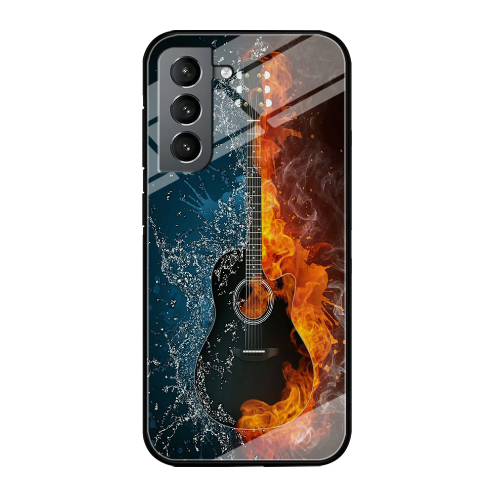 Music Guitar Art 002 Samsung Galaxy S24 Case-Phone Case-Tempered Glass Case-Altracase
