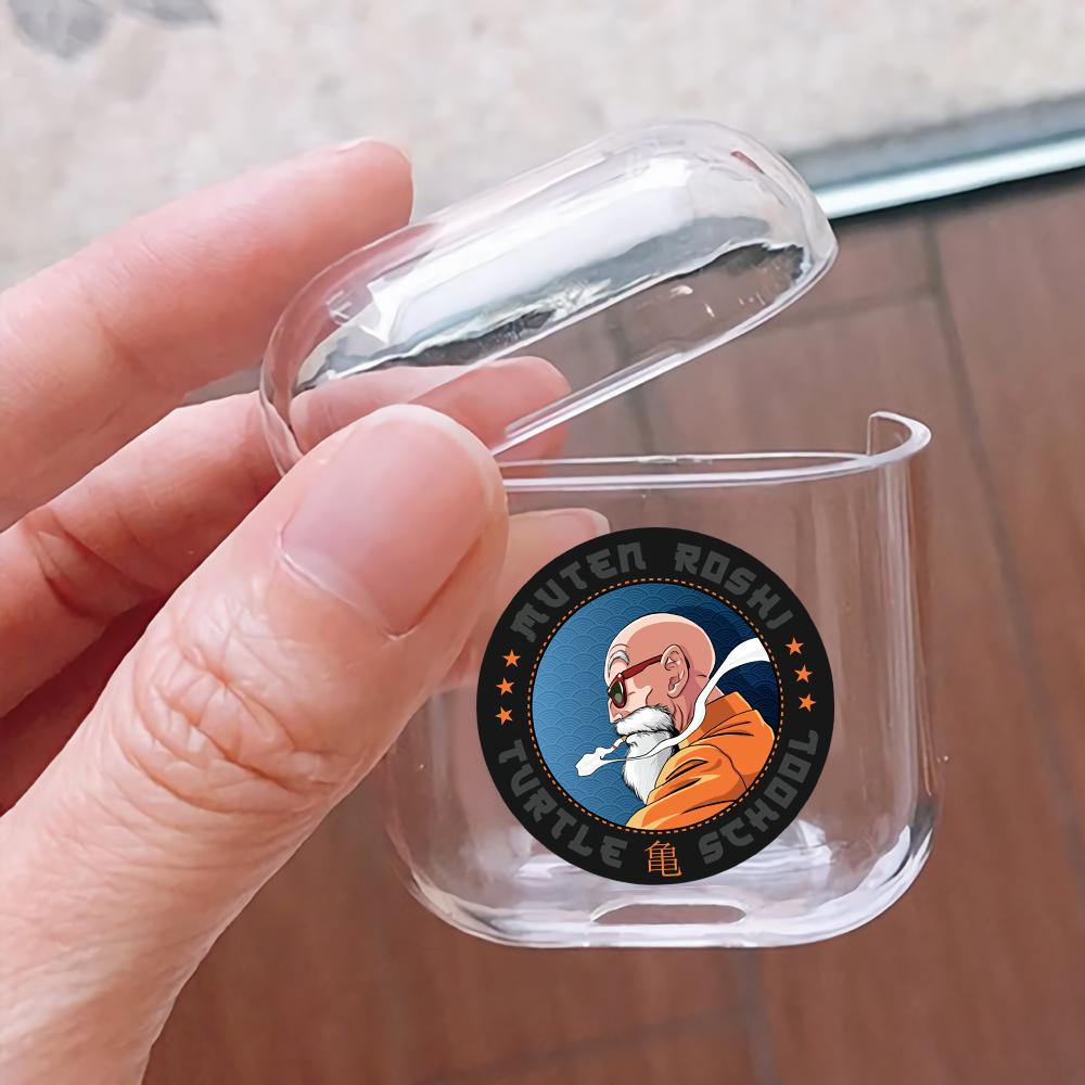 Muten Roshi Turtle School Hard Plastic Protective Clear Case Cover For Apple Airpods-AirPod Case-Altracase