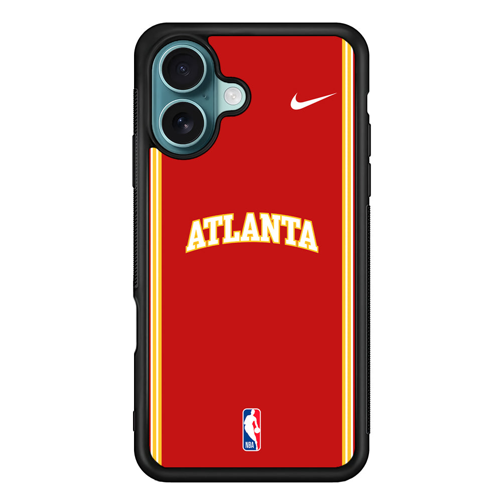 NBA Atlanta Hawks Red Nike iPhone 16 Case - Altracase