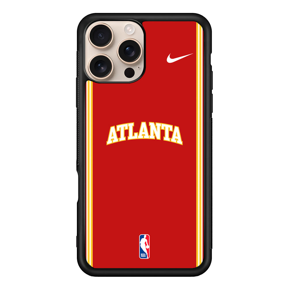 NBA Atlanta Hawks Red Nike iPhone 16 Pro Max Case - Altracase