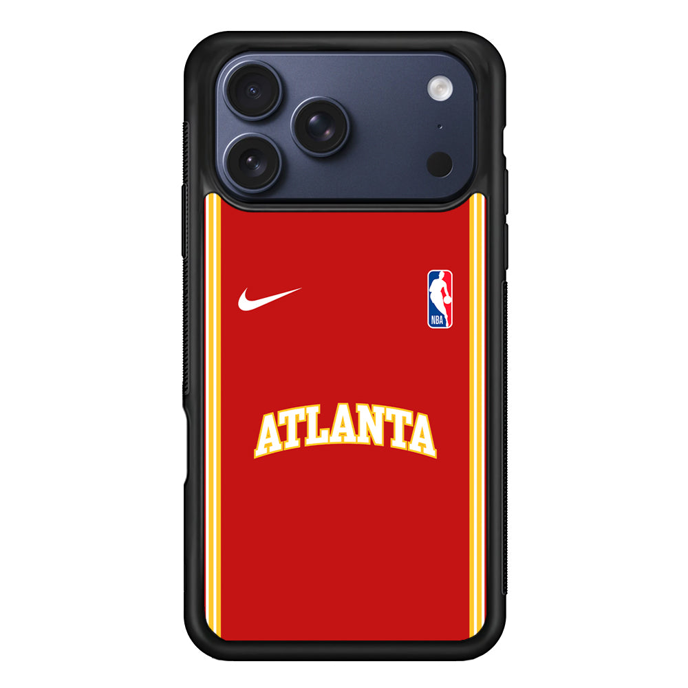 NBA Atlanta Hawks Red Nike iPhone 17 Pro Case - Altracase