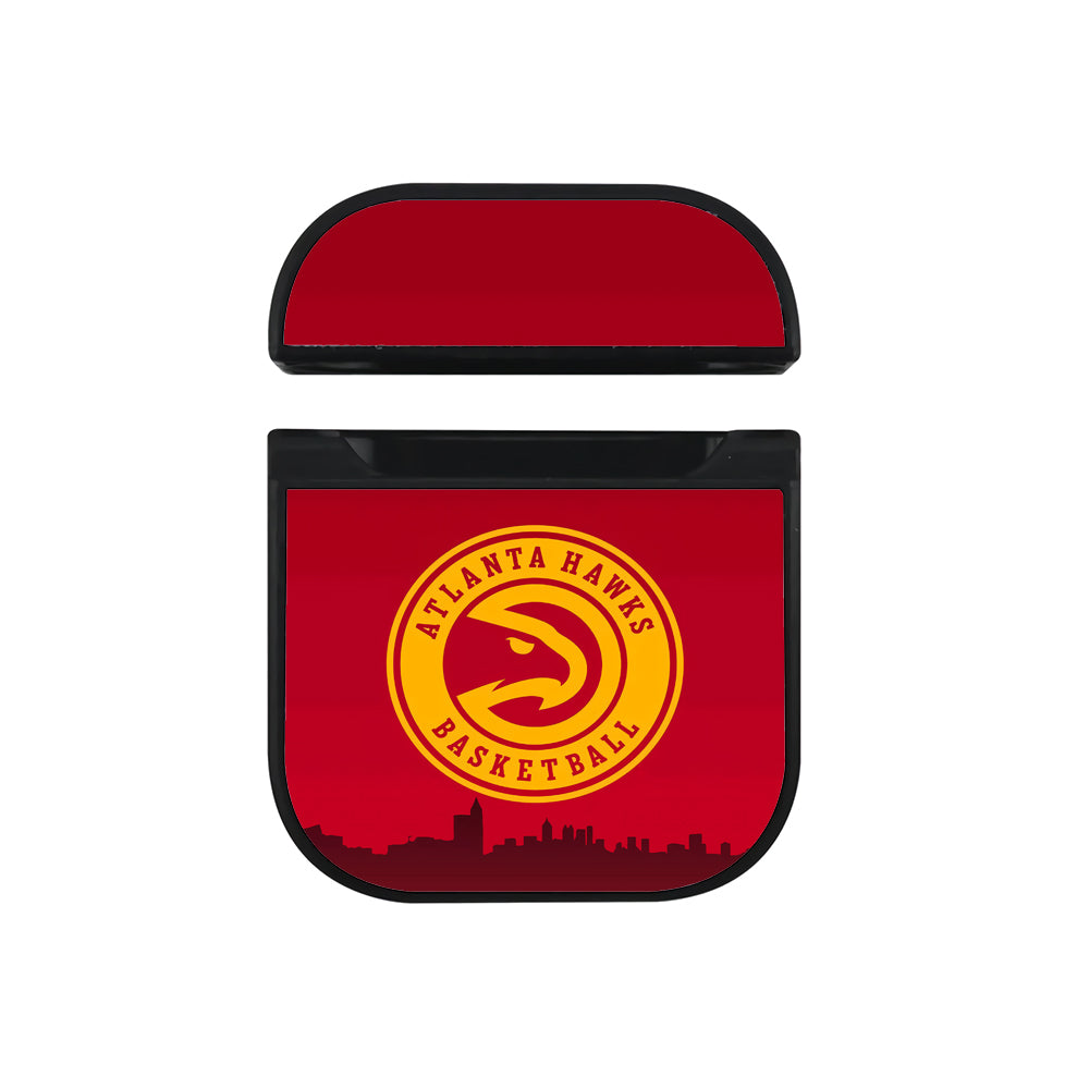 NBA Atlanta Hawks Shadow of The City Apple AirPods Case-AirPod Case-Black-Altracase