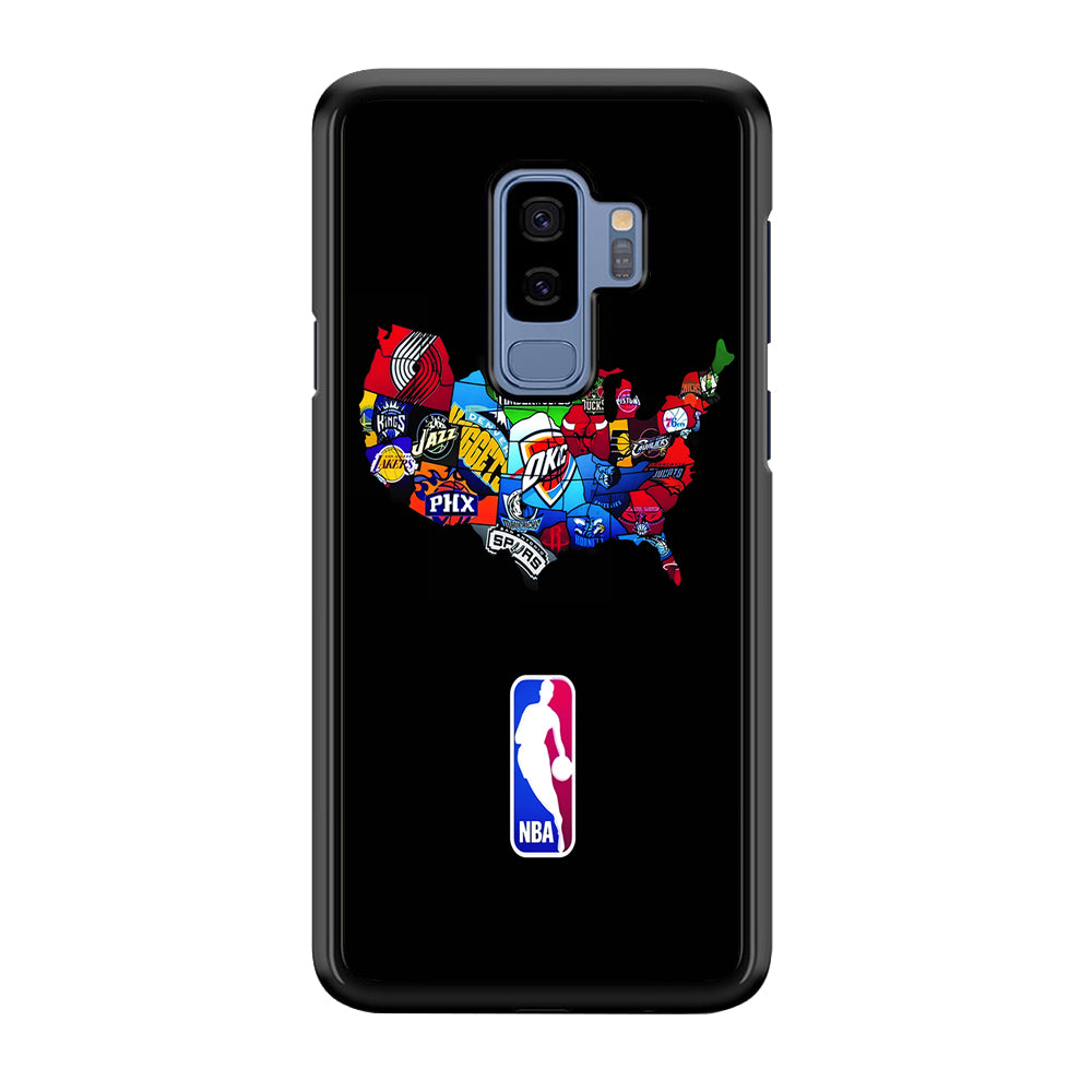 NBA Basketball Samsung Galaxy S9 Plus Case-Phone Case-Rubber Black (2D Case)-Altracase