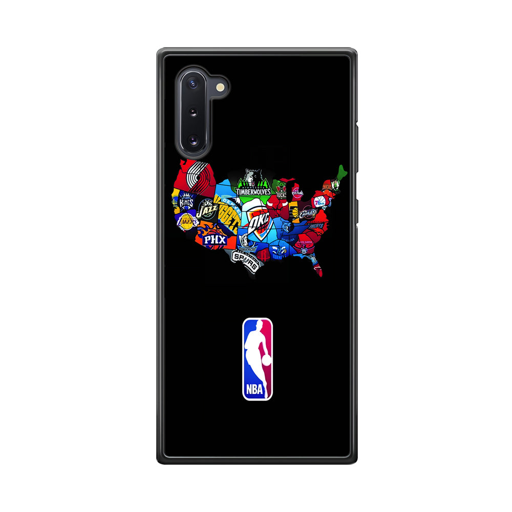 NBA Basketball Samsung Galaxy Note 10 Case-Phone Case-Rubber Black (2D Case)-Altracase