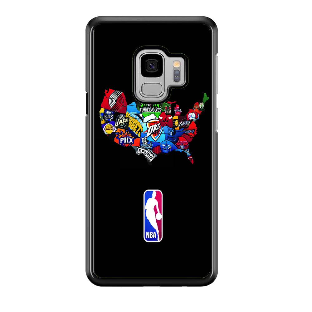 NBA Basketball Samsung Galaxy S9 Case-Phone Case-Rubber Black (2D Case)-Altracase