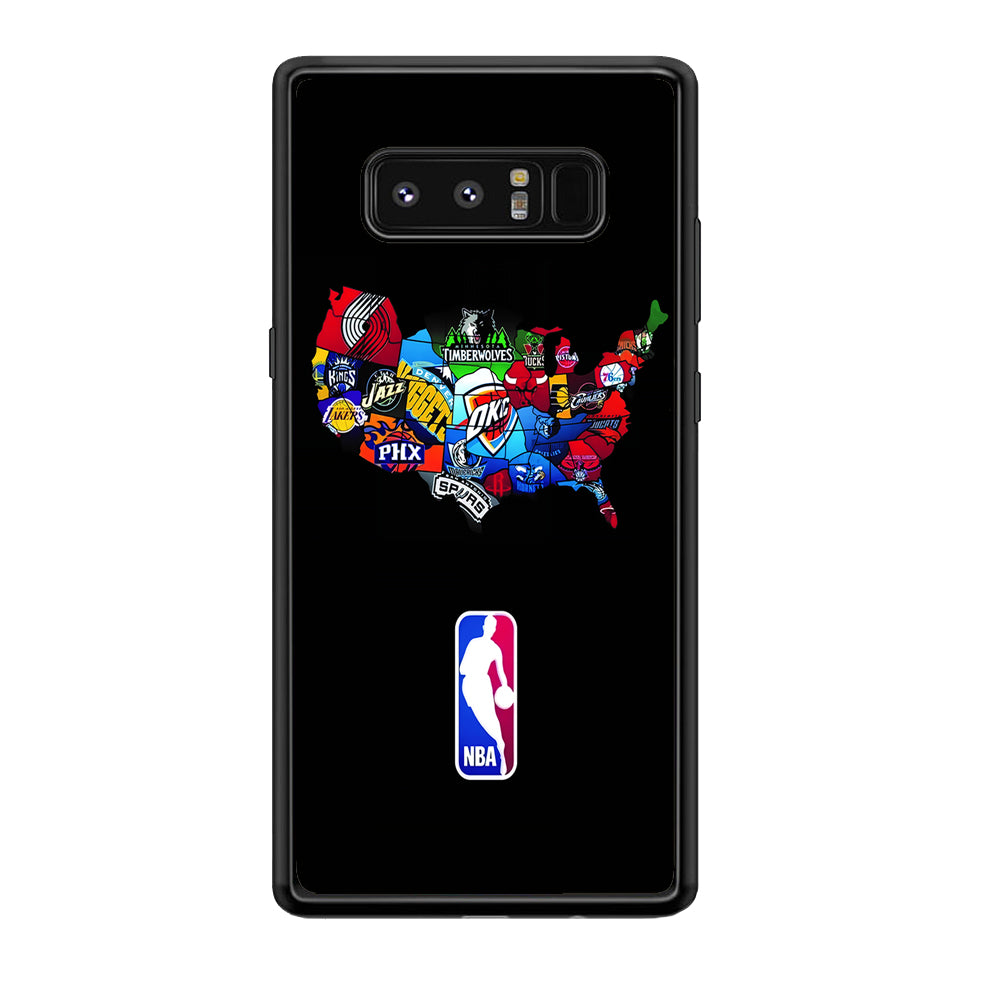NBA Basketball Samsung Galaxy Note 8 Case-Phone Case-Tempered Glass Case-Altracase