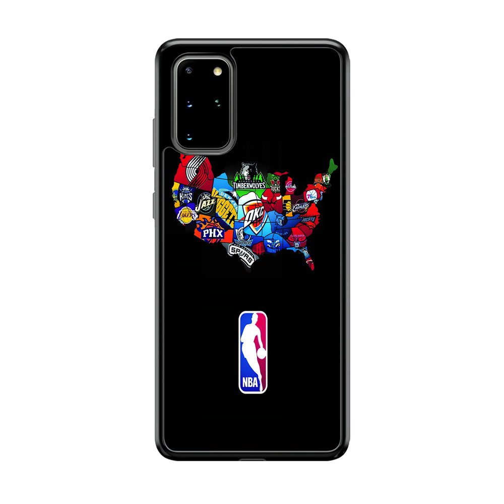 NBA Basketball Samsung Galaxy S20 Plus Case-Phone Case-Rubber Black (2D Case)-Altracase