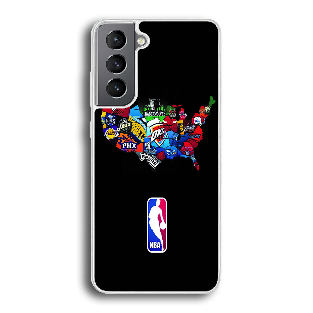 NBA Basketball Samsung Galaxy S22 Plus Case-Phone Case-Rubber White (2D Case)-Altracase