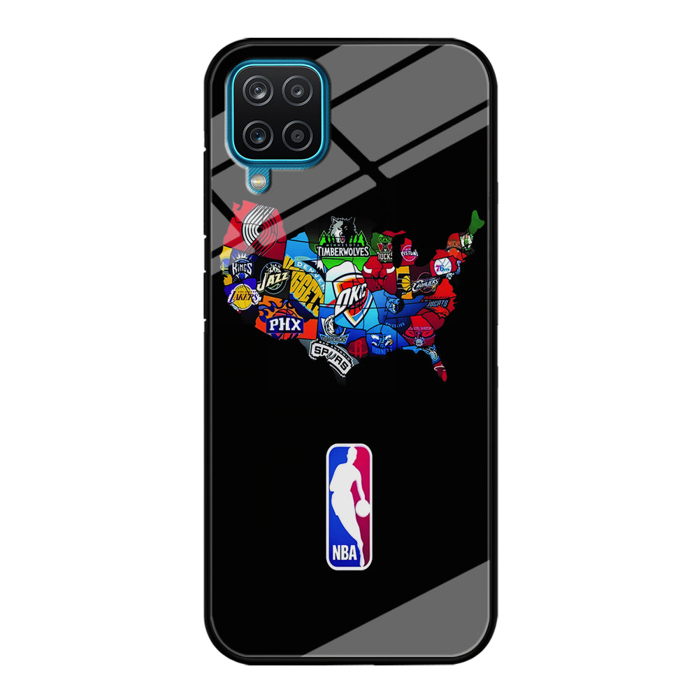 NBA Basketball Samsung Galaxy A12 Case-Phone Case-Tempered Glass Case-Altracase