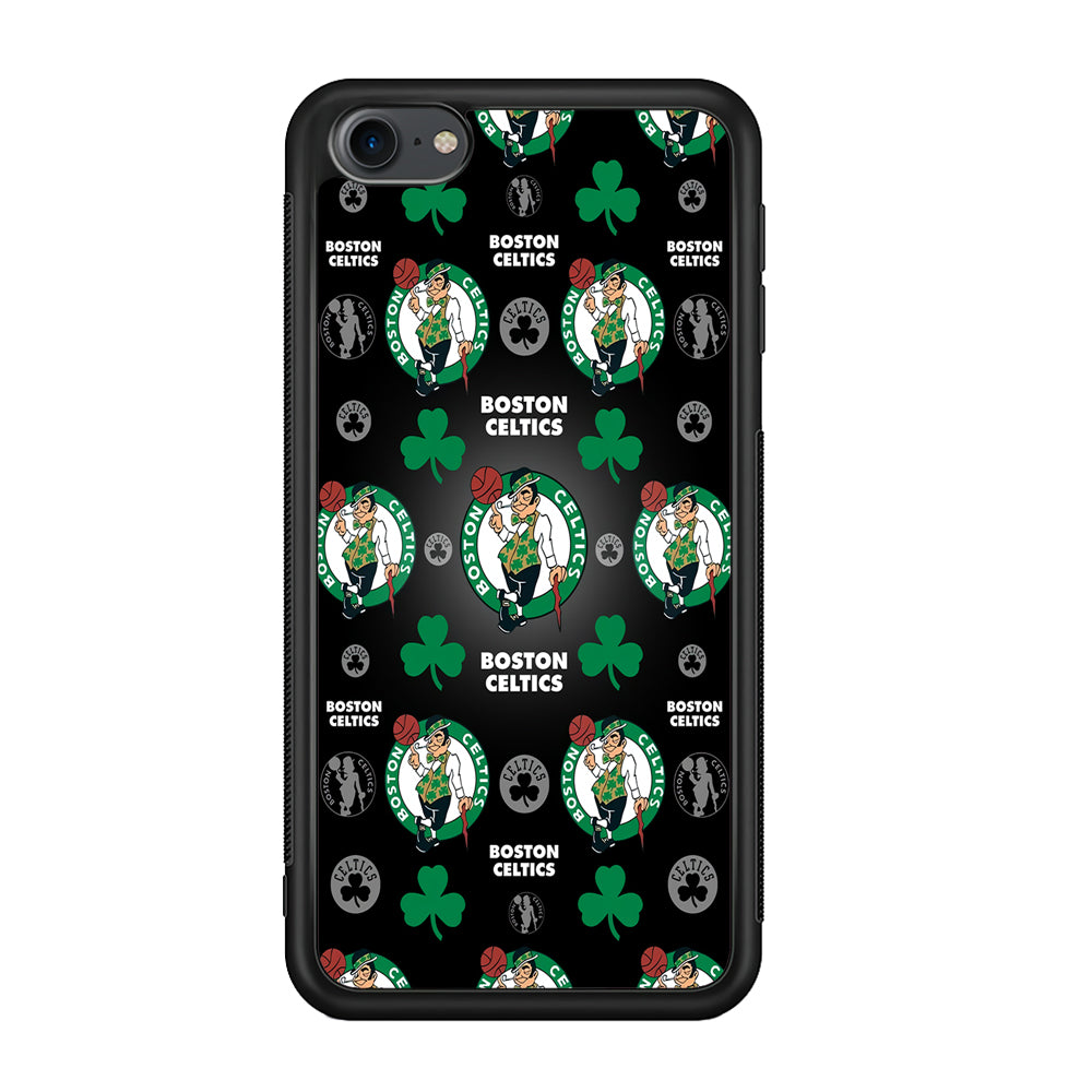 NBA Boston Celtic Basketball 001 iPod Touch 6 Case-Phone Case-Rubber White (2D Case)-Altracase