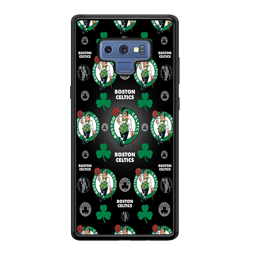 NBA Boston Celtic Basketball 001 Samsung Galaxy Note 9 Case-Phone Case-Rubber Black (2D Case)-Altracase