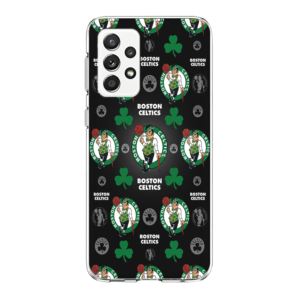 NBA Boston Celtic Basketball 001 Samsung Galaxy A72 Case-Phone Case-Clear Soft Case-Altracase