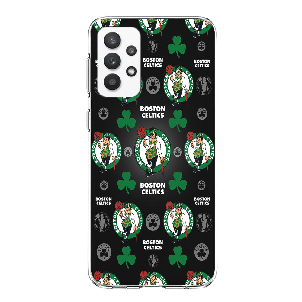NBA Boston Celtic Basketball 001 Samsung Galaxy A32 Case-Phone Case-Clear Soft Case-Altracase