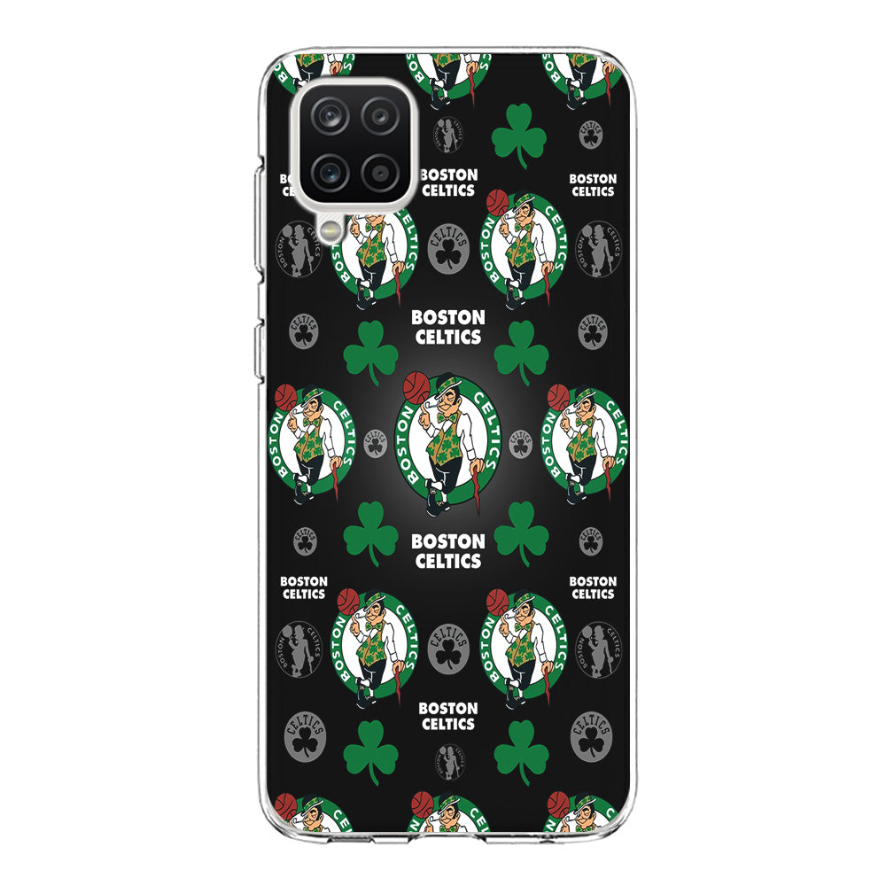 NBA Boston Celtic Basketball 001 Samsung Galaxy A12 Case-Phone Case-Clear Soft Case-Altracase