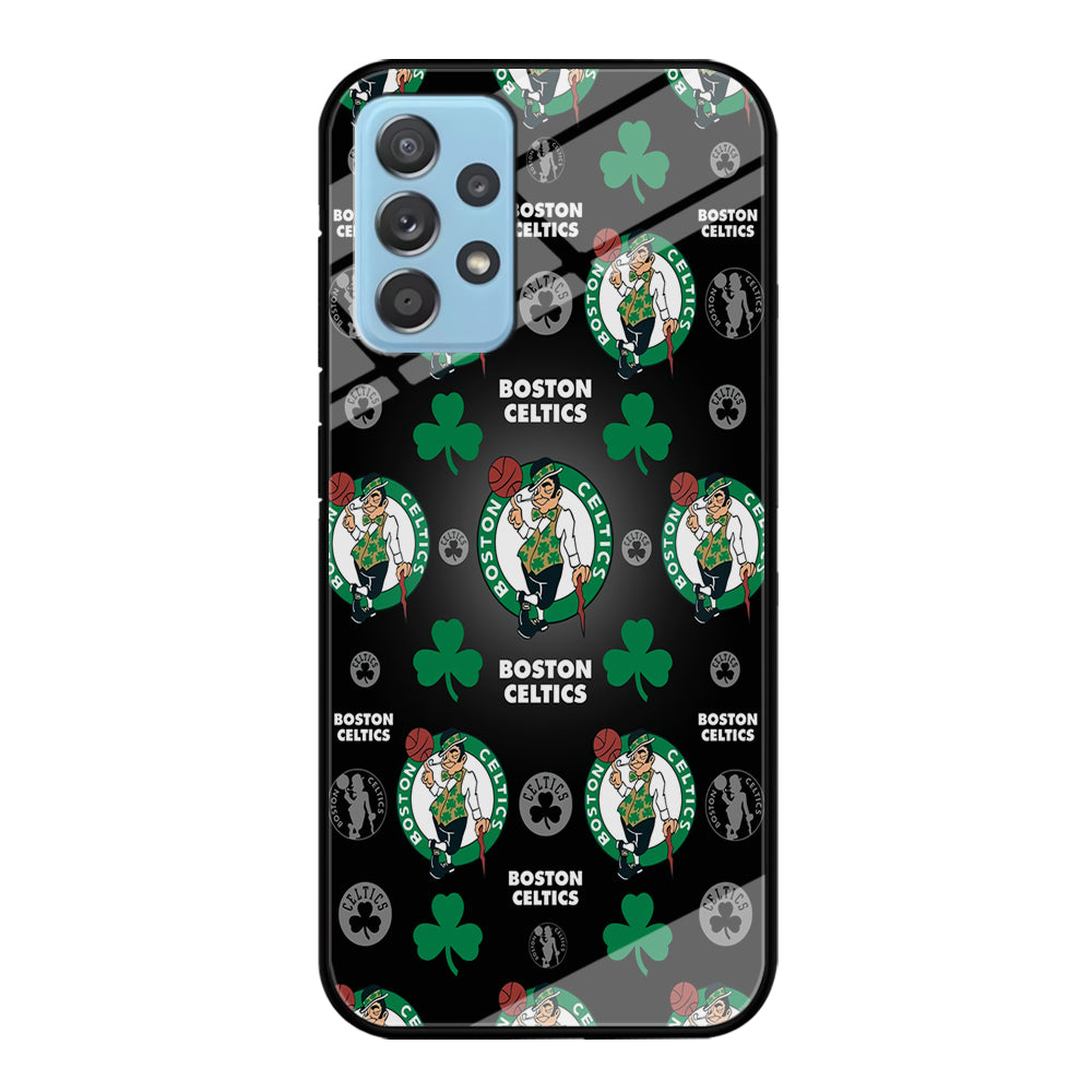 NBA Boston Celtic Basketball 001 Samsung Galaxy A72 Case-Phone Case-Tempered Glass Case-Altracase