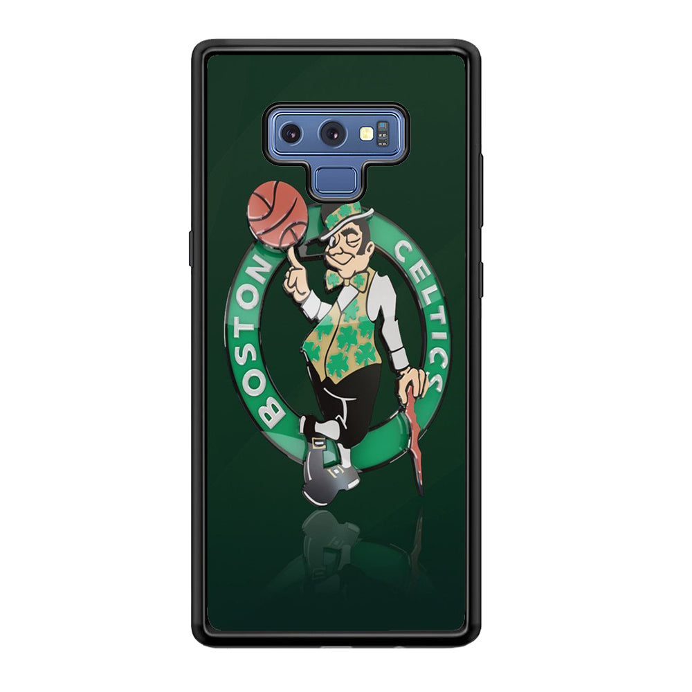 NBA Boston Celtic Basketball 002 Samsung Galaxy Note 9 Case-Phone Case-Rubber Black (2D Case)-Altracase