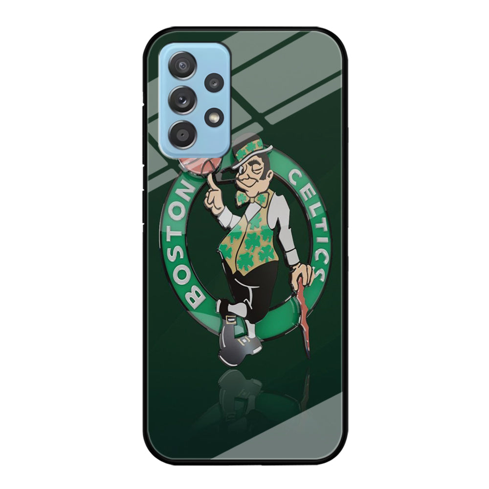 NBA Boston Celtic Basketball 002 Samsung Galaxy A72 Case-Phone Case-Tempered Glass Case-Altracase