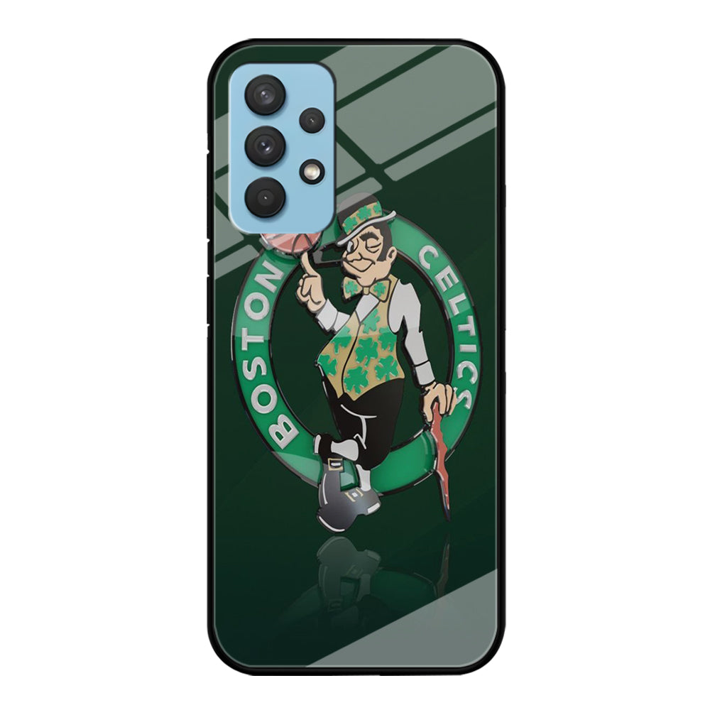 NBA Boston Celtic Basketball 002 Samsung Galaxy A32 Case-Phone Case-Tempered Glass Case-Altracase